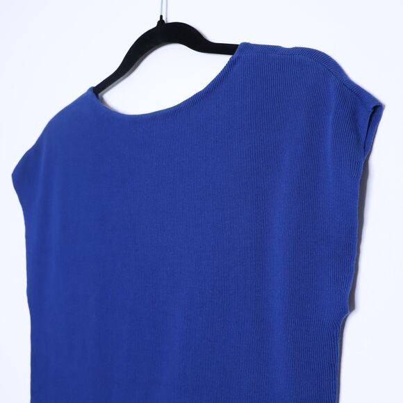 M.M. LAFLEUR The Sheela Top Santorini Blue Sweater Knit Top Casual Women's M - Picture 9 of 12